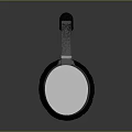 Gray Headphones with Black Ear Cups Headband and Red Logo Design