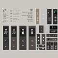 Switch button screen floor display key other hardware 3d model