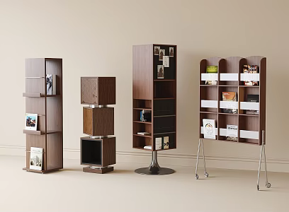 Modern Bookshelf Bookcase 3d model