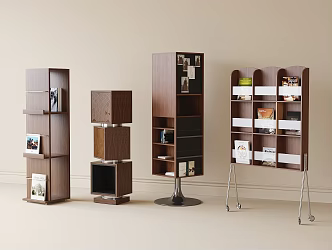 Modern Bookshelf Bookcase 3d model