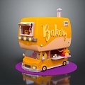 Modern Vans Food Trucks Food Trucks Mobile Food Trucks Mobile Vendors Mobile Vendors Food Trucks 3d model