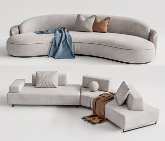 Modern Multiplayer Sofa 3d model