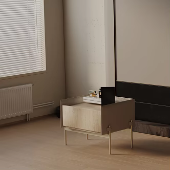 Modern Bedside Cabinet 3d model