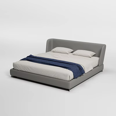 Double bed 3d model Double bed 3d model
