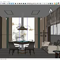 Modern Hotel Mahjong Room Interior With Mahjong Table Sofa And Decorative Painting