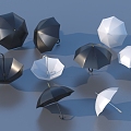 Umbrella Umbrella Sun Umbrella Water Umbrella Water Shoes Life Supplies 3d model