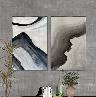 Quiet Decorative Paintings 3d model