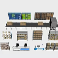 Retail Display Shelves With Multiple Layers Storage Boxes And Various Designs