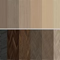 Wooden Flooring Options With Various Colors Textures And Herringbone Patterns 3d model