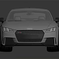 Audi Silver Sports Car With Black Wheels Red Brake Calipers Rear Spoiler And Sporty Design