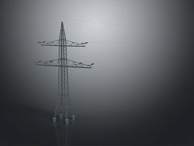 Pole Transmission Equipment Pole Street Light Old Street Light Old Pole Old Transmission Equipment 3d model