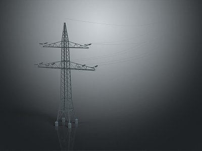 Pole Transmission Equipment Pole Street Light Old Street Light Old Pole Old Transmission Equipment 3d model