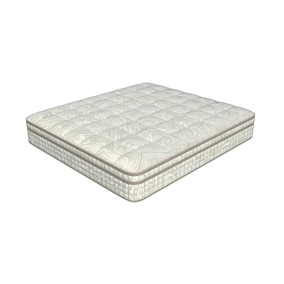 High Quality Mattress With Patterned Surface Stitched Edges And Comfortable Design 3d model
