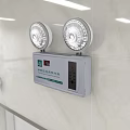 Fire Emergency Lighting Fixture With Two Lamps Wall Mounted Safety Equipment