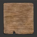 Rustic Solid Wood Stool With Simple Design And Square Seat Legs