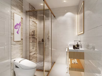 Hotel Toilet Modern Toilet 3d model