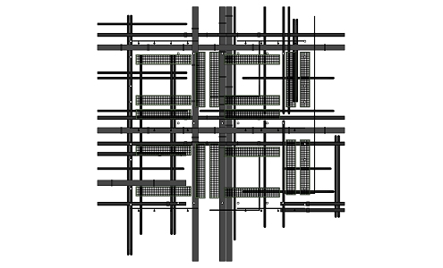 Industrial LOFT pipe ceiling 3d model