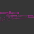 Tactical Precision Rifle With Scope Wooden Stock And Metal Barrel High Quality Design