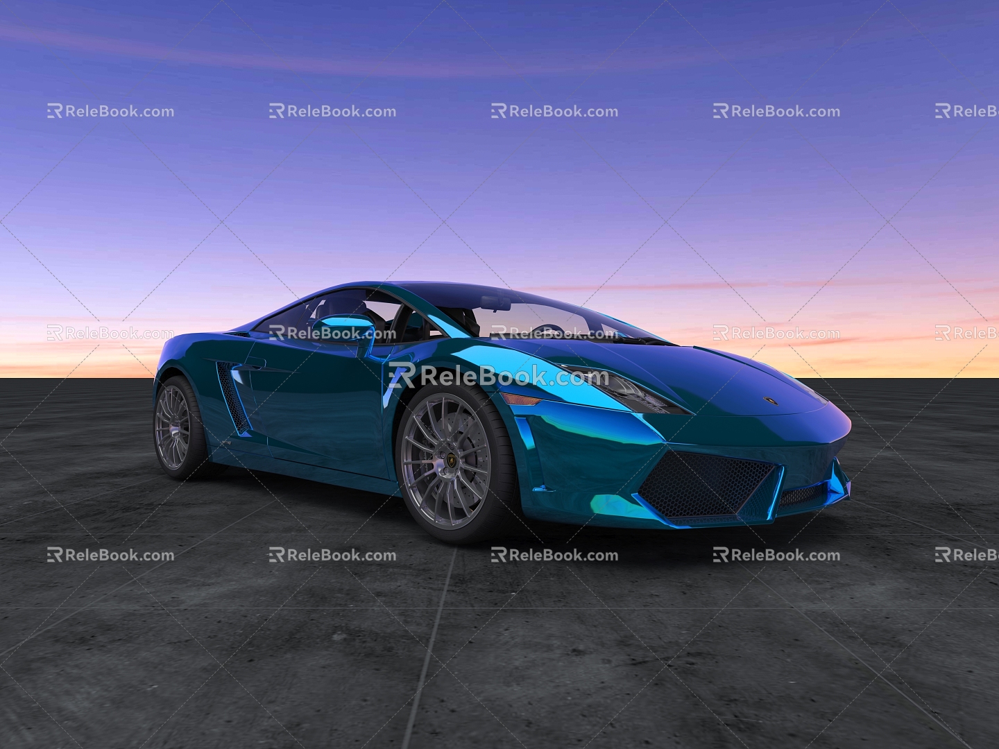 Lamborghini Gallardo sports car Car Super sports car Vehicle Super Run 3d model