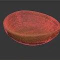Handcrafted Natural Wooden Bowl With Organic Wood Grain For Home Use