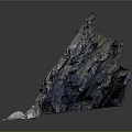 Natural Rock Specimen With Colorful Blue Gray Textures And White Base