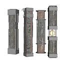 Industrial LOFT column concrete corroded column 3d model
