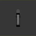 Modern Black Pistol With Magazine Metal Construction And Tactical Design On Dark Display Background