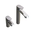 Various Modern Faucets in Black Silver Featuring Sleek Tall Contemporary Design Styles