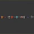 Character And Creature 3D Models With Colorful Outfits And Unique Designs