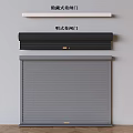 Electric rolling gate rolling shutter door open warehouse rolling shutter door hidden garage rolling gate 3d model