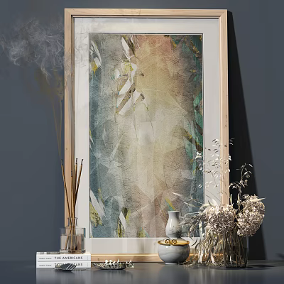 Modern Ornaments Combination Branch Vase Ornaments Combination 3d model