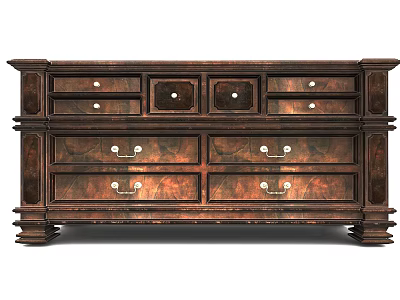 Jane European TV Cabinet Decorative Cabinet 3d model