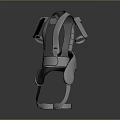Modern Gray Daily Living Product With Shoulder Straps And Supportive Structure Design