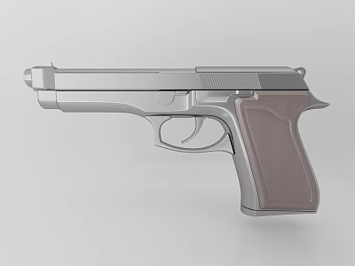 The modern pistol. 3d model