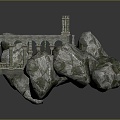 Historic Sites Historic Sites Ruins Castle Fortress Ancient Castle Ancient Ruins Realistic Model 3d model