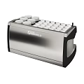 Stainless Steel Professional Espresso Machine Kitchen Appliance With Coffee Cups And Saucers