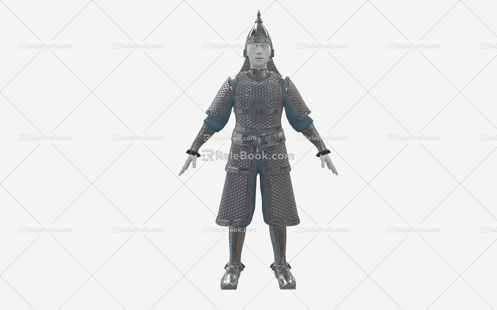 Chinese Armor Armor Armor Soldier Armor Ancient Iron Armor 3d model