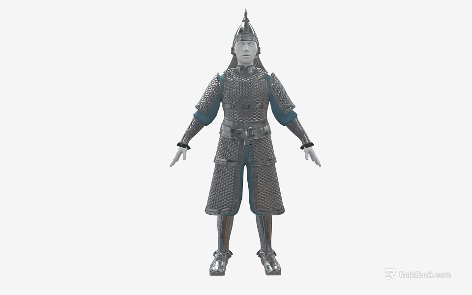 Ancient Medieval Full Body Metal Armor As Warrior Protective Weapon Gear 3d model 