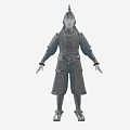 Chinese Armor Armor Armor Soldier Armor Ancient Iron Armor 3d model