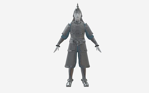 Chinese Armor Soldier Armor Ancient Iron Armor 3d model