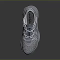 Light Blue And White Mesh Sports Sneakers With Lace Up Design And Chunky Sole