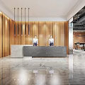 Modern Front Desk 3d model