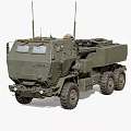 Military Green Functional Vehicle With Six Wheel Armored Design And Top Antennas