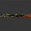 Assorted Food Platter with Red Shrimp Black Melon Seeds Green Garnish and Colorful Sauce