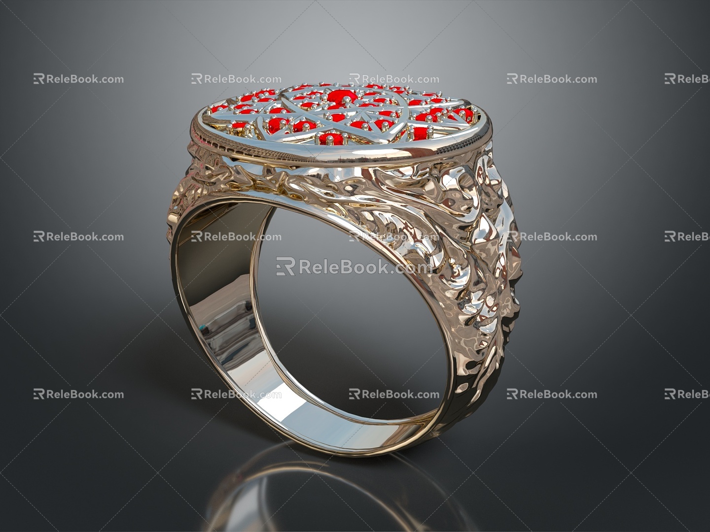 Ring Diamond Ring Gem Ring Women's Ring 3d model