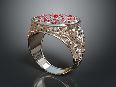 Ring Diamond Ring Gem Ring Women's Ring 3d model