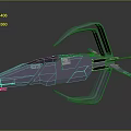 Modern Spaceship Spacecraft 3d model