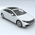 White Modern Car With Sleek Front Grille Sharp Headlights And Smooth Body Lines