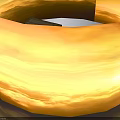 Round Metal Cans With Gold Lids And Brown Box On Dark Surface