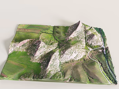 Modern Mountains Mountain-Shaped Peaks 3d model